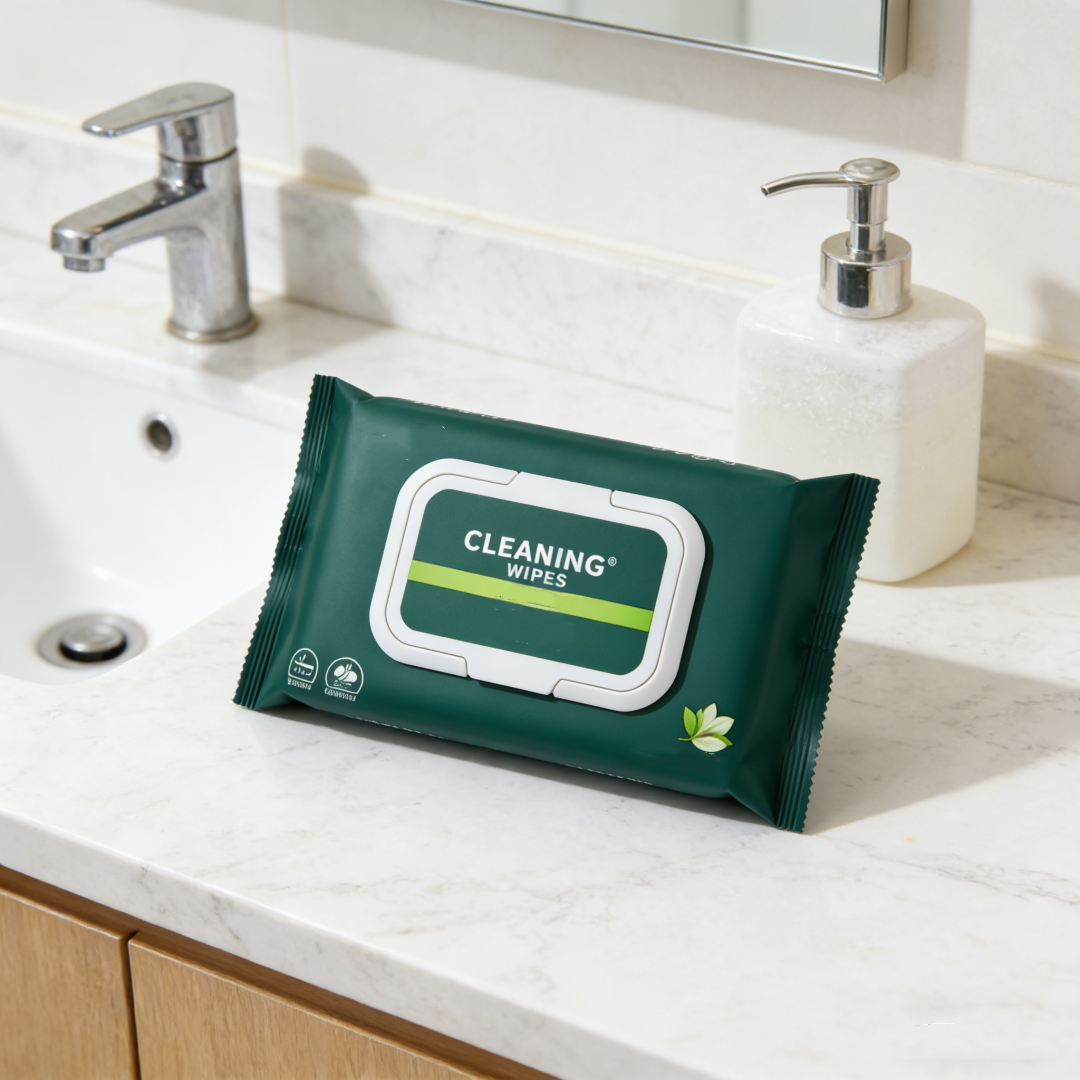 Household Surface Cleaning Wipes Lemon Scent Plant Based All Purpose Wipes