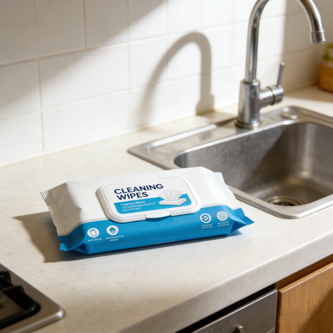 OEM Supported Streak Free Multi Surface Household Cleaning Wet Wipes for Kitchen