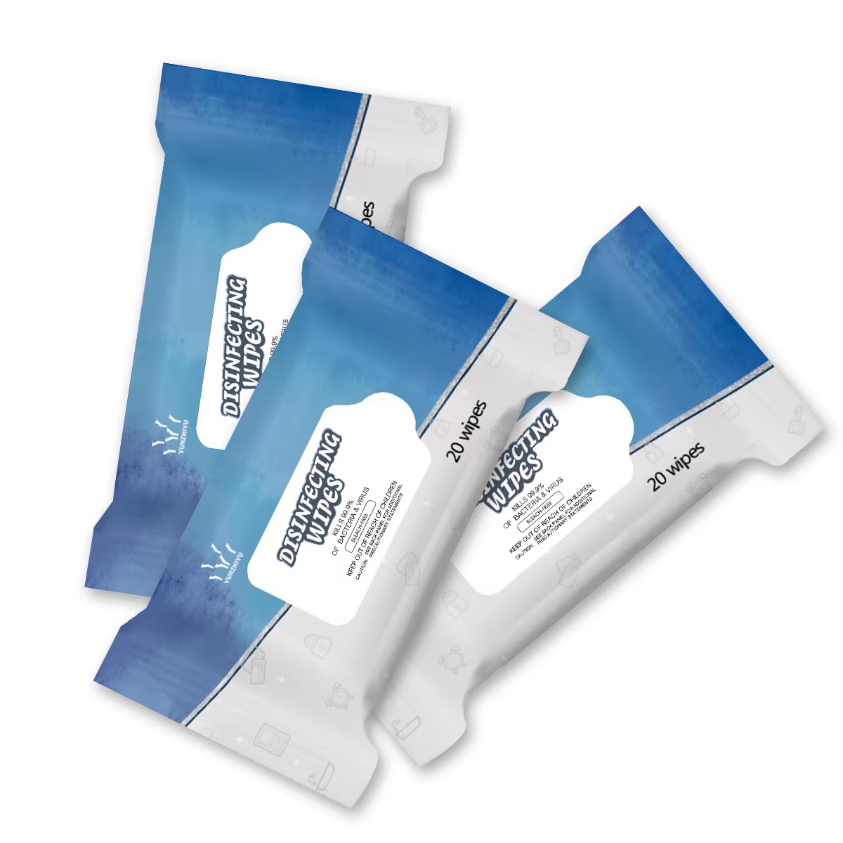 High Quality Fragrance Free Sanitizing Wipes Antibacterial Wet Wipes for Hands