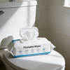 Extra Large Body and Hand Unscented Toilet Wipes Biodegradable Flushable Wet Wipes