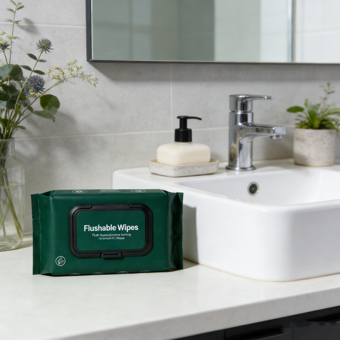 Customized PH Balanced Flushable Wipes Plant Based Wet Butt Wet Wipes for Adults