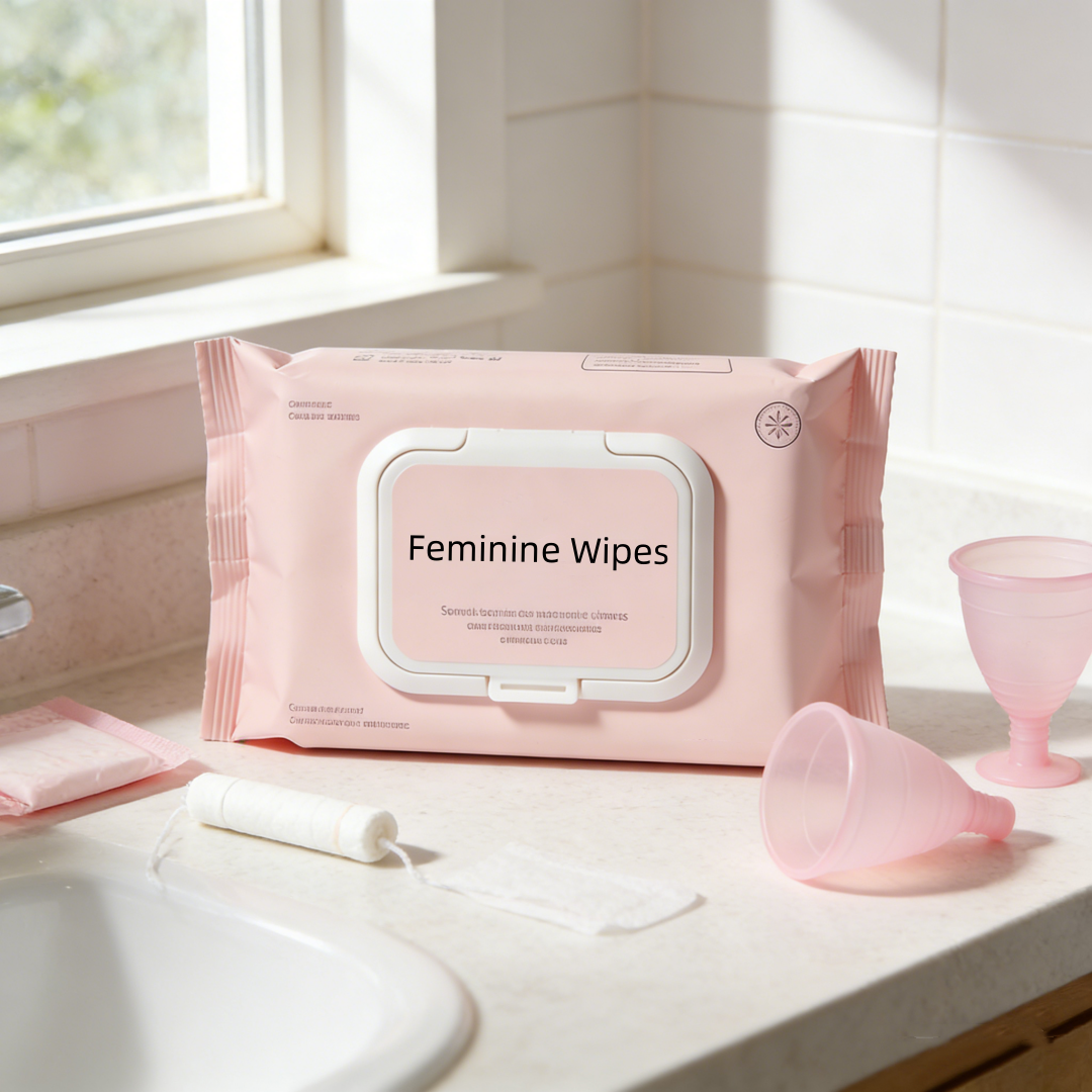 Extra Large Biodegradable Wet Wipes OEM PH Balanced Feminine Hygiene Wipes