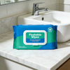 Unscented Toilet Wipes Fragrance Free Flushable Wet Wipes with Aloe & Vitamin E