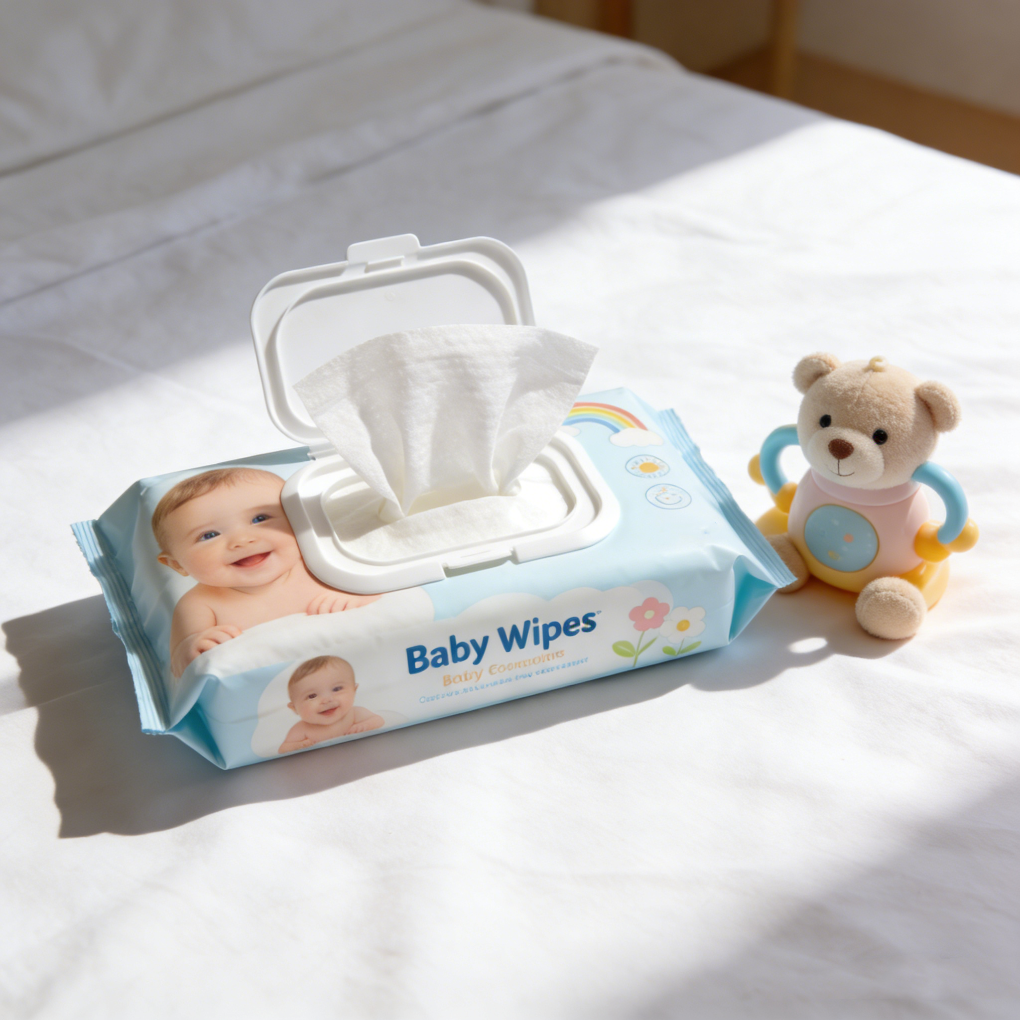 Hypoallergenic Daily Hygiene Wipes 100% Biodegradable Extra Thick Baby Wet Wipes