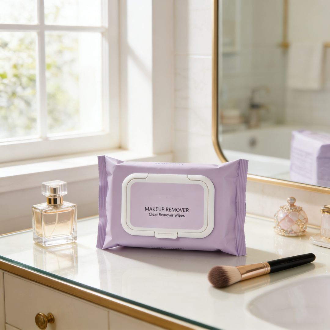 Anti-Aging and Brightening Facial Wipes Moisturizing Makeup Remover Face Wipes