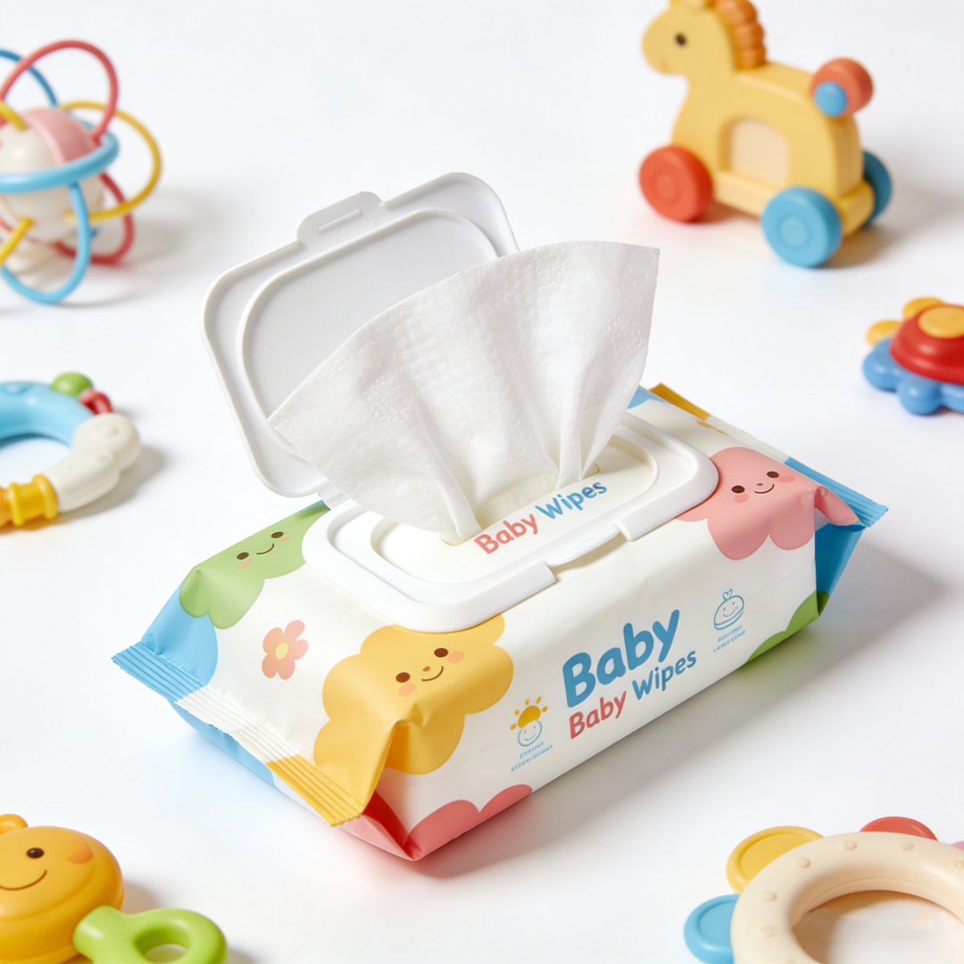 Unscented and Hypoallergenic Soft Water Wipes 100% Plant Based Baby Wipes