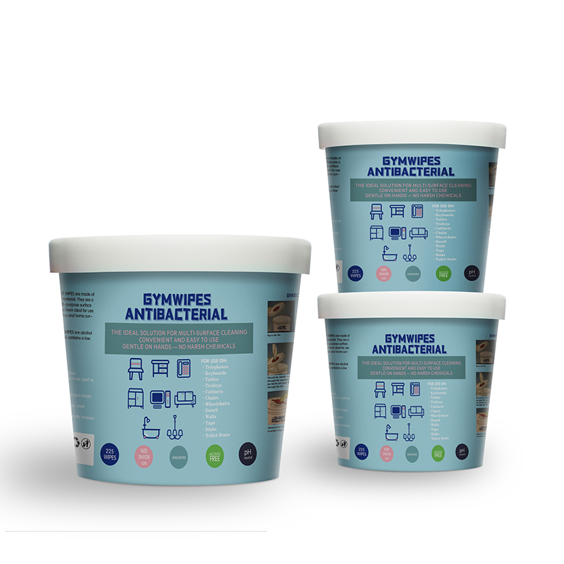 Gym Antibacterial Wipes – Alcohol-Free, Hypoallergenic, Large Bucket Sanitizing Wipes