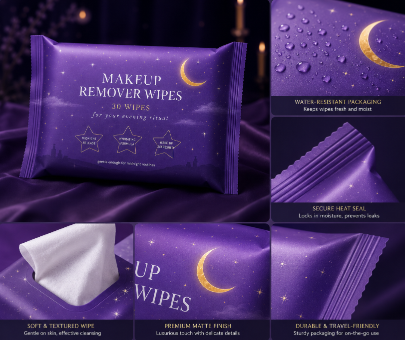 Gentle Makeup Remover Wipes for Face