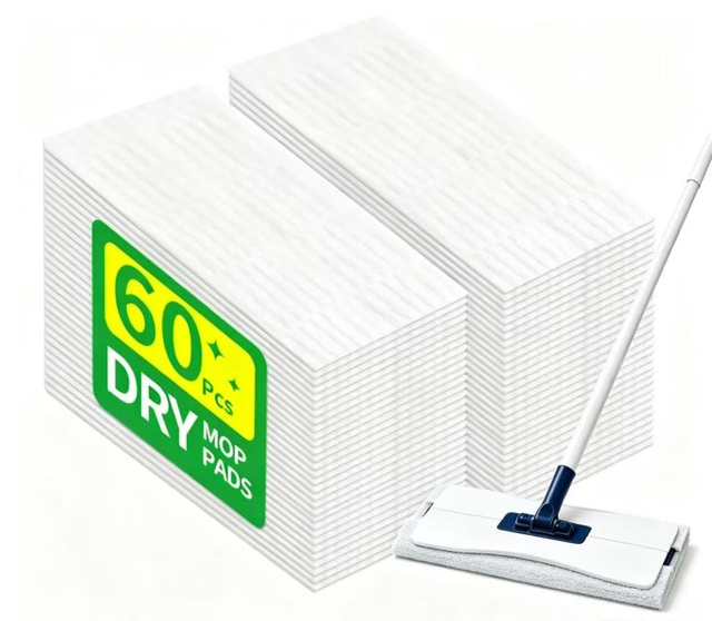 144 COUNT Floor Cleaning Dust and Hair Disposable Mop Pads Refills