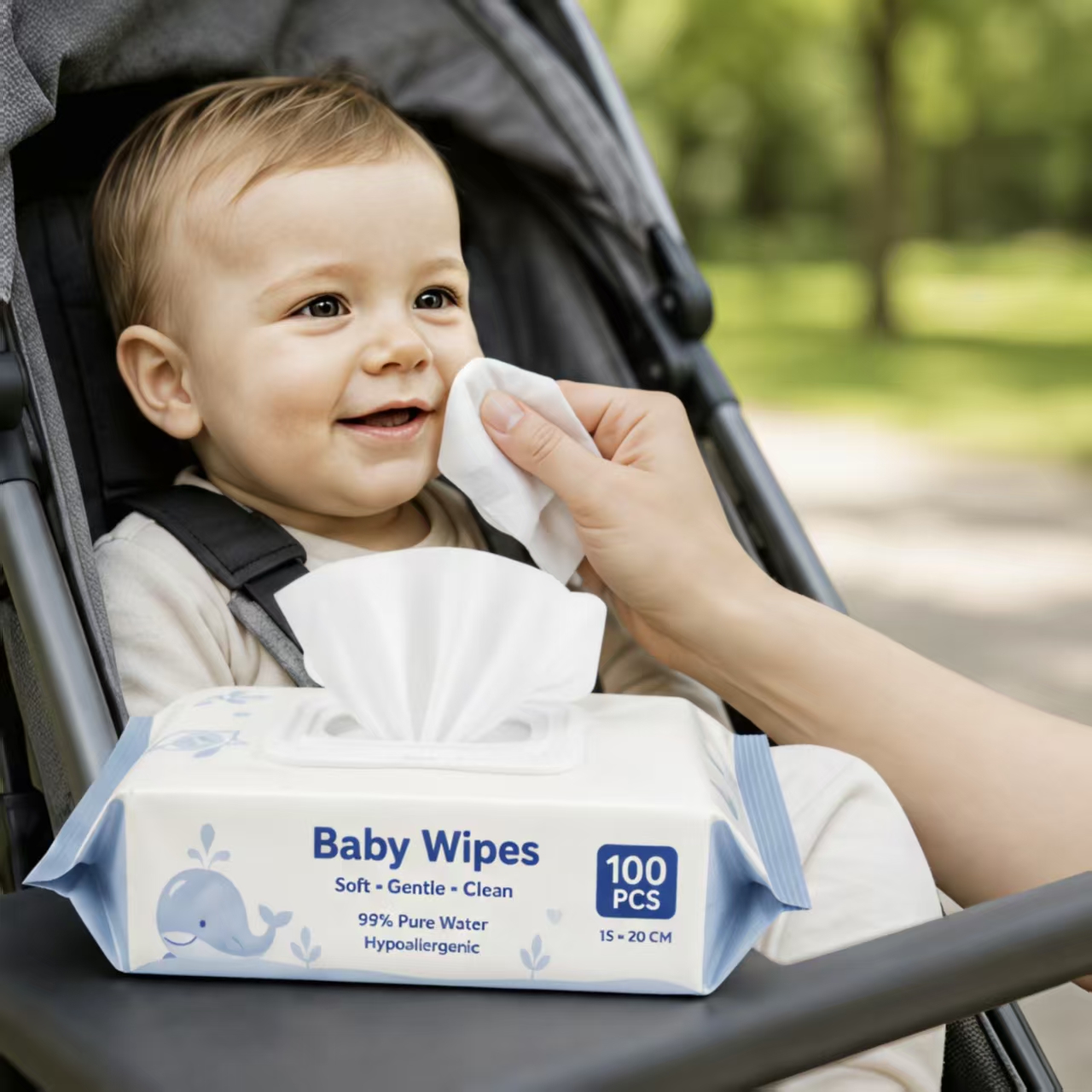 Natural Gentle Unscented Sensitive Baby Wipes