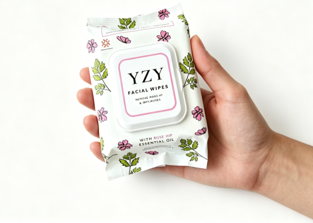 Rose Essential Oil Makeup Remover Wipes 30pcs