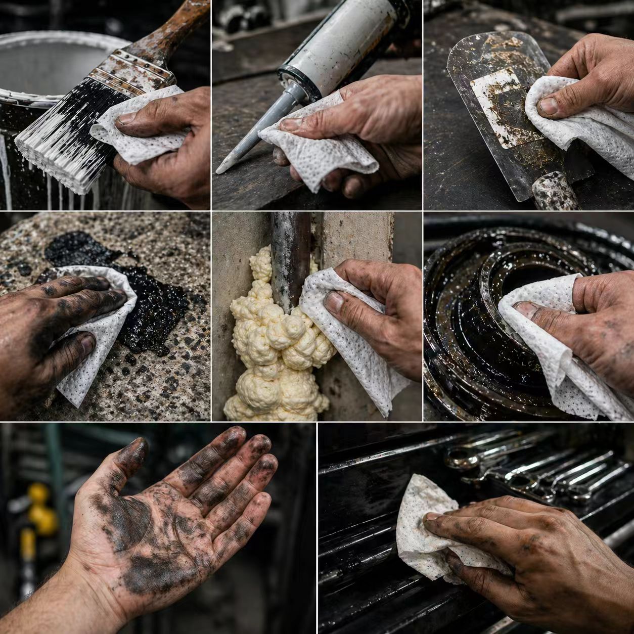 Heavy Duty Industrial Wipes for Grease And Oil