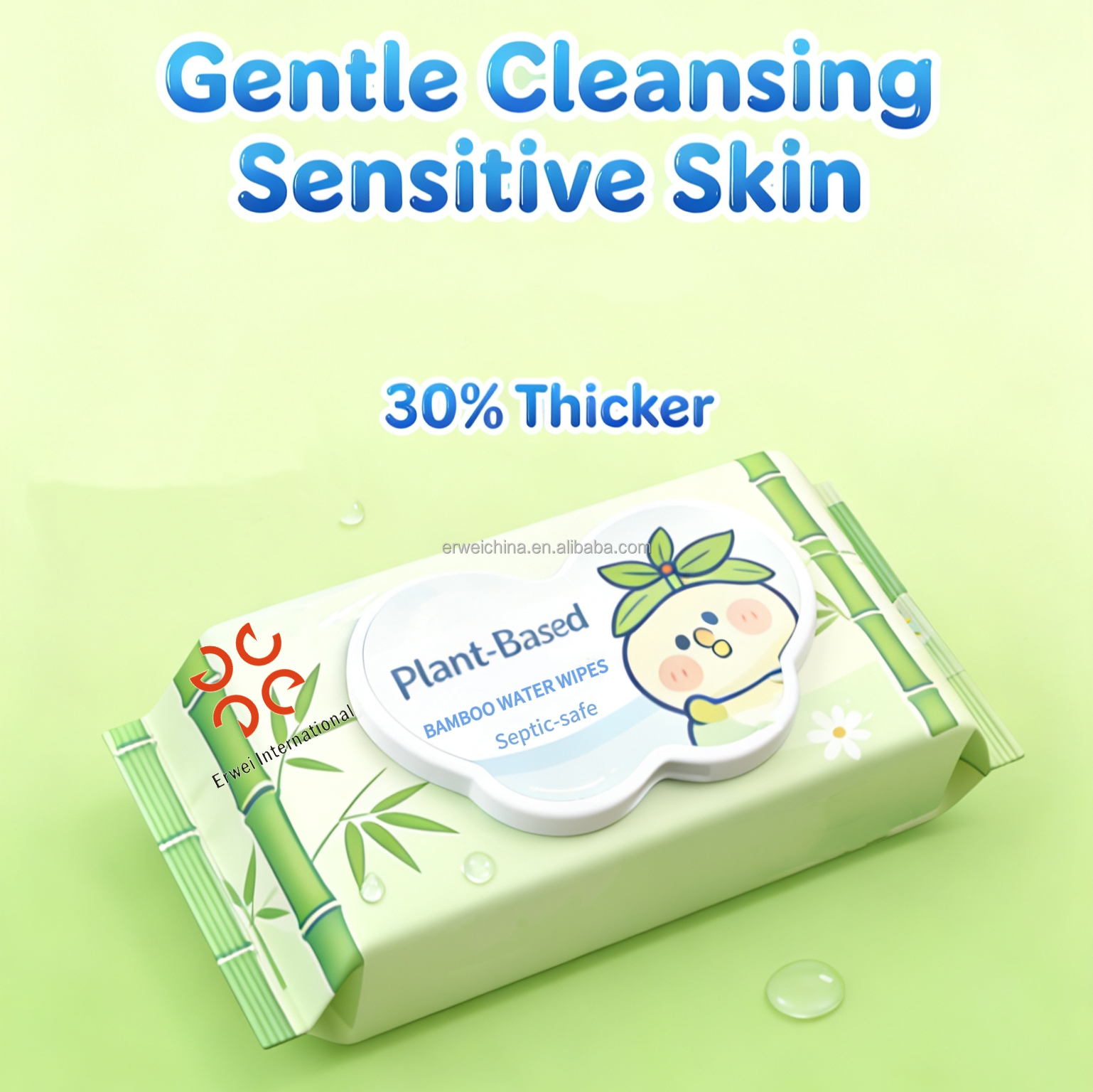 Natural Bamboo Wet Wipes