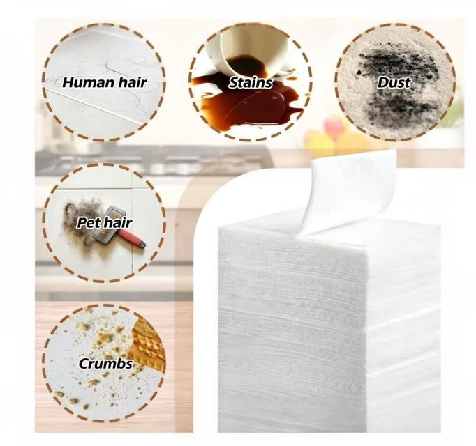 144 COUNT Floor Cleaning Dust and Hair Disposable Mop Pads Refills