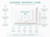 Portable Extra Thick Rinse-free Body Wipes, Custom Disposable Cleansing Wipes for Adults