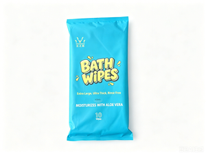 No Rinse Bath Wipes, Extra Large Body Cleansing Wipes for Adults, Alcohol‑Free, Hypoallergenic for Shower‑Free Bath