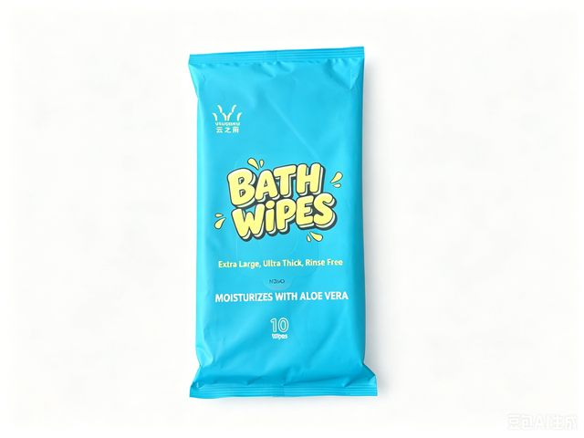 No Rinse Bath Wipes, Extra Large Body Cleansing Wipes for Adults, Alcohol‑Free, Hypoallergenic for Shower‑Free Bath