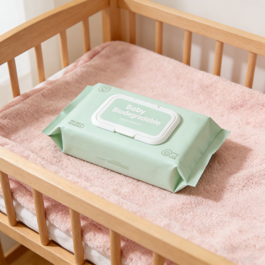 Custom Biodegradable Organic Bamboo Baby Wipes with EDI Pure Water and Eco-friendly Packaging