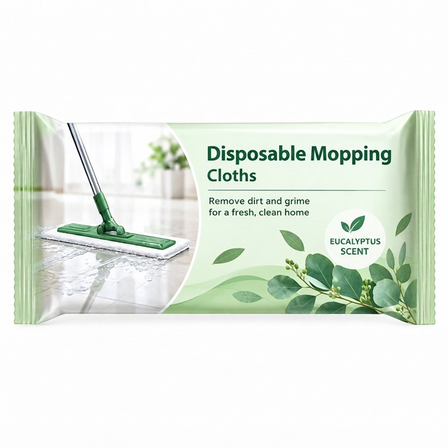 Disaposable Mopping Wipes Eucalyptus Scented Home Care