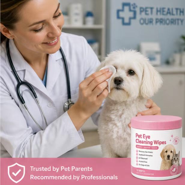 Soothing Pet Eye Cleaning Wipes for Dogs And Cats