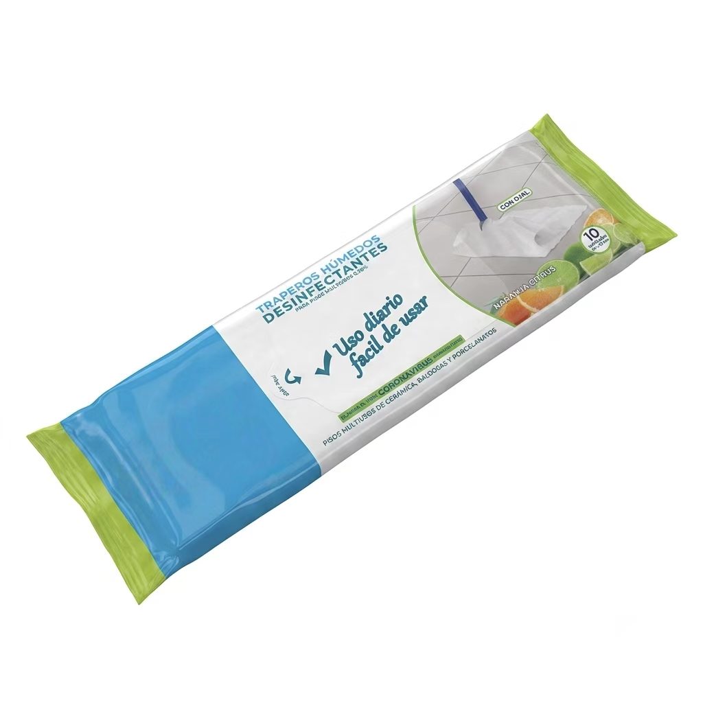  Plant-Based Heavy-Duty All-Purpose Disposable Mopping Cloths