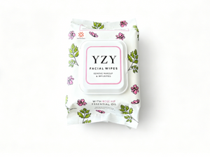 Rose Essential Oil Makeup Remover Wipes 30pcs