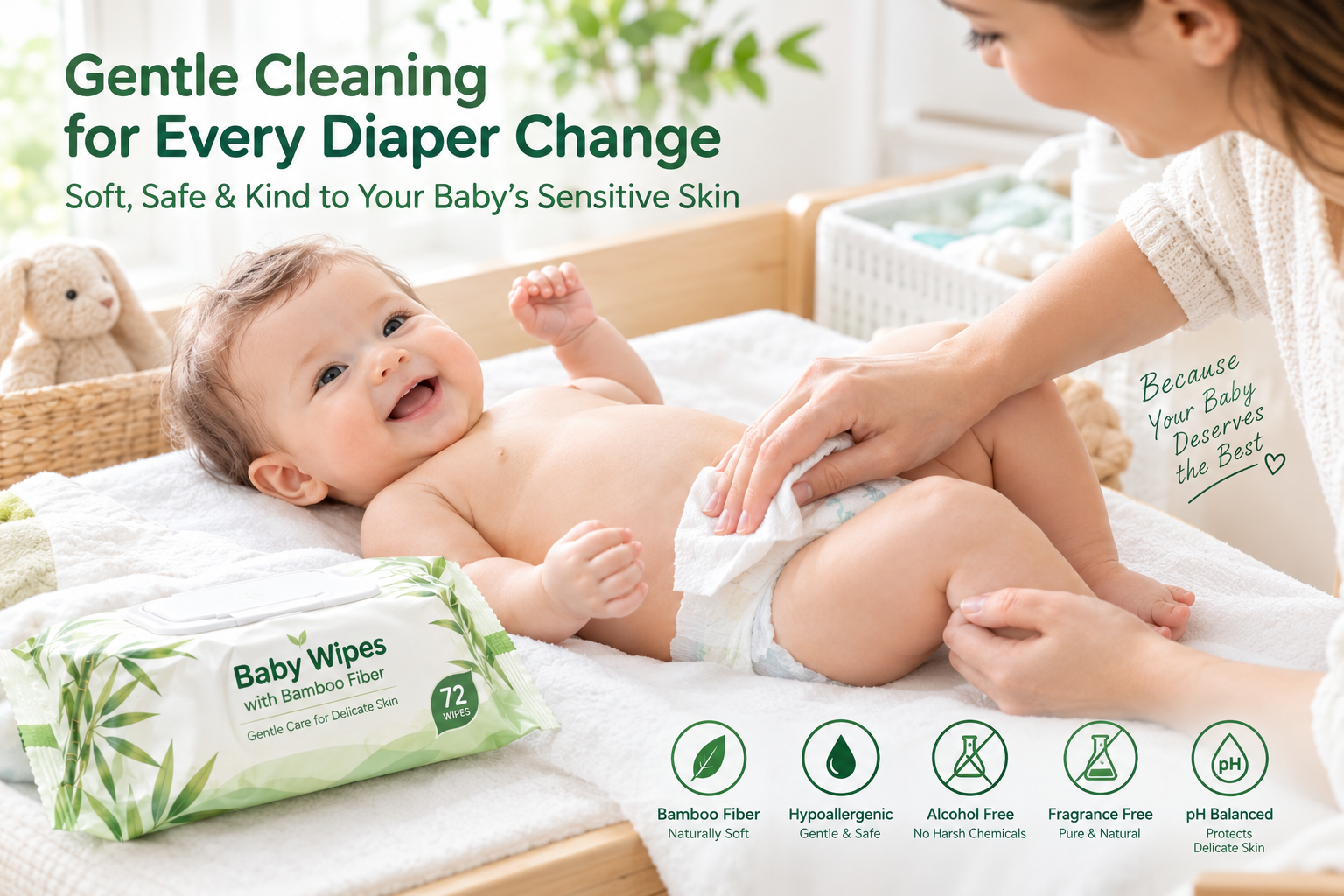 Bamboo Body Cleansing Wipes
