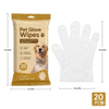 Odor Fresh Pet Glove Wipes for Busy Pet Owners