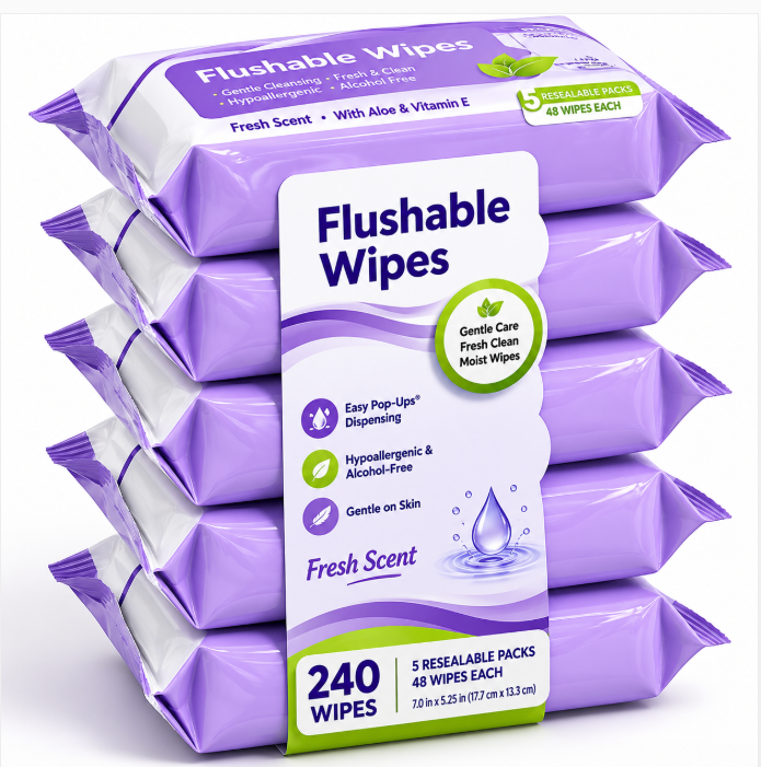 Flushable Wipes10.1