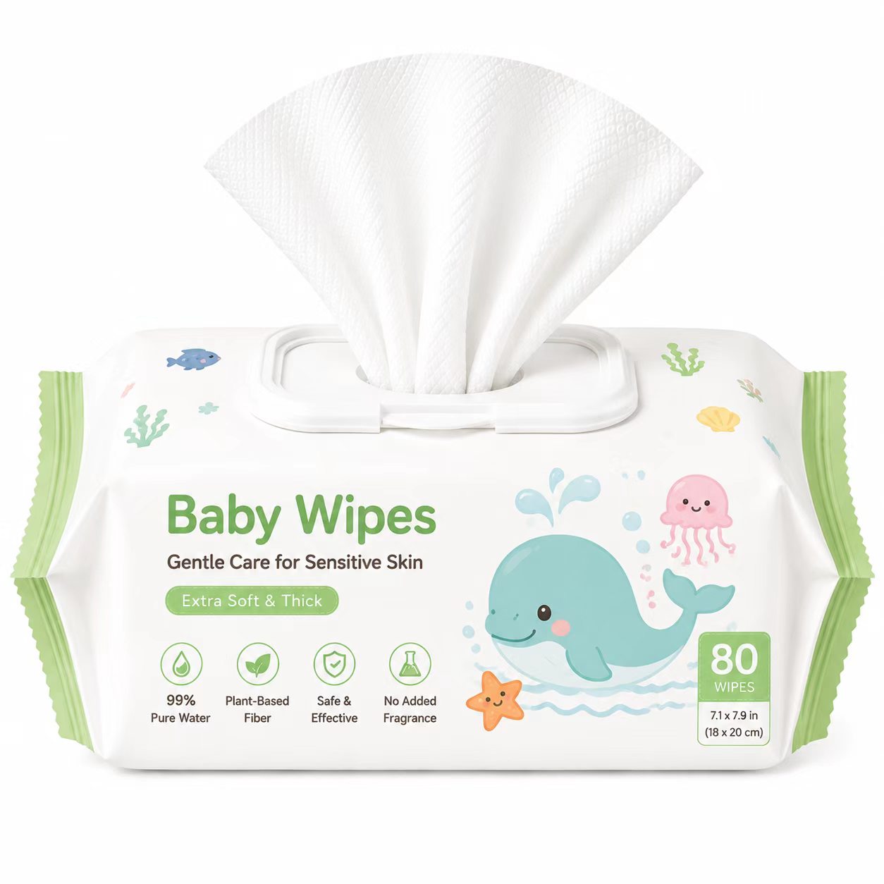 Gentle Newborn Baby Wipes