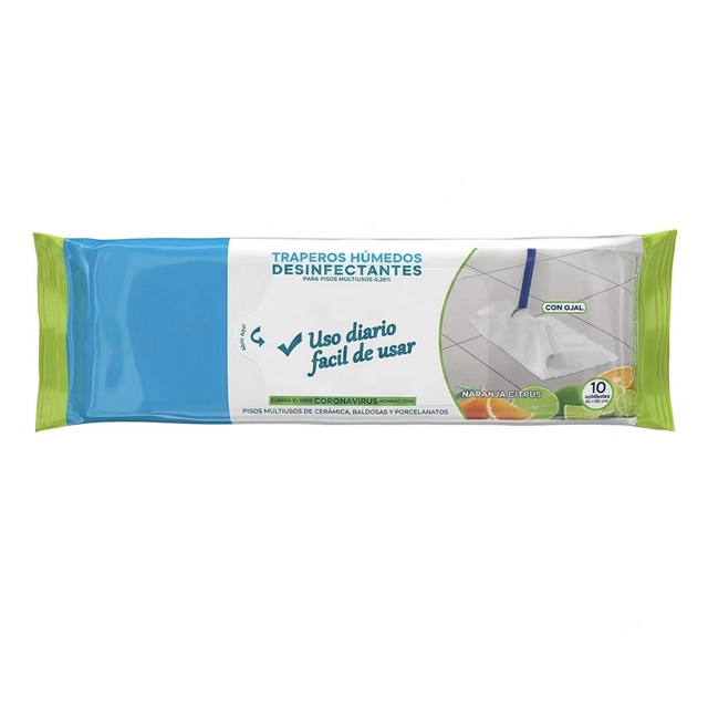  Plant-Based Heavy-Duty All-Purpose Disposable Mopping Cloths