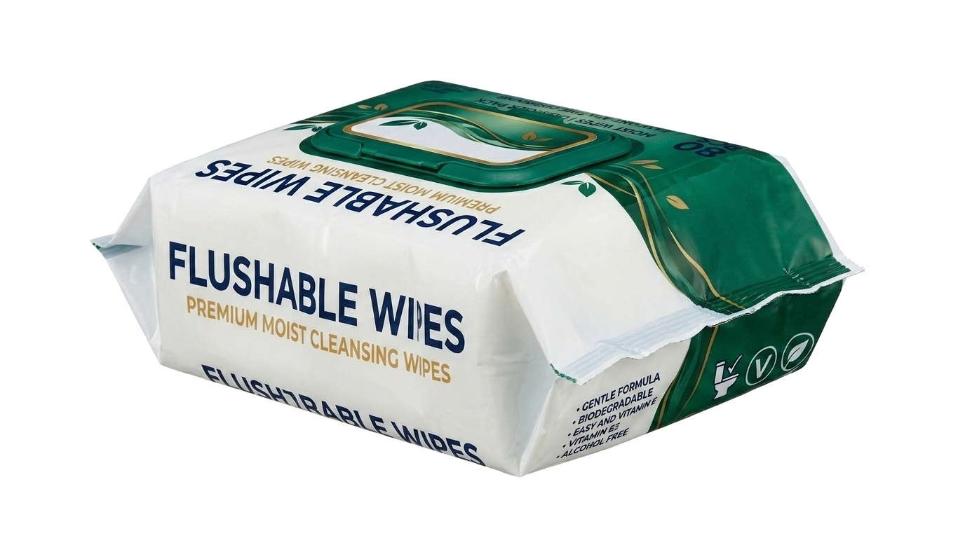Flushable Plant-Based Daily Refreshing Flushable Wipes