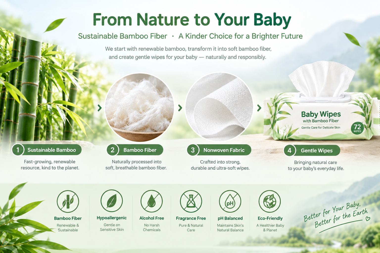 Bamboo Body Cleansing Wipes