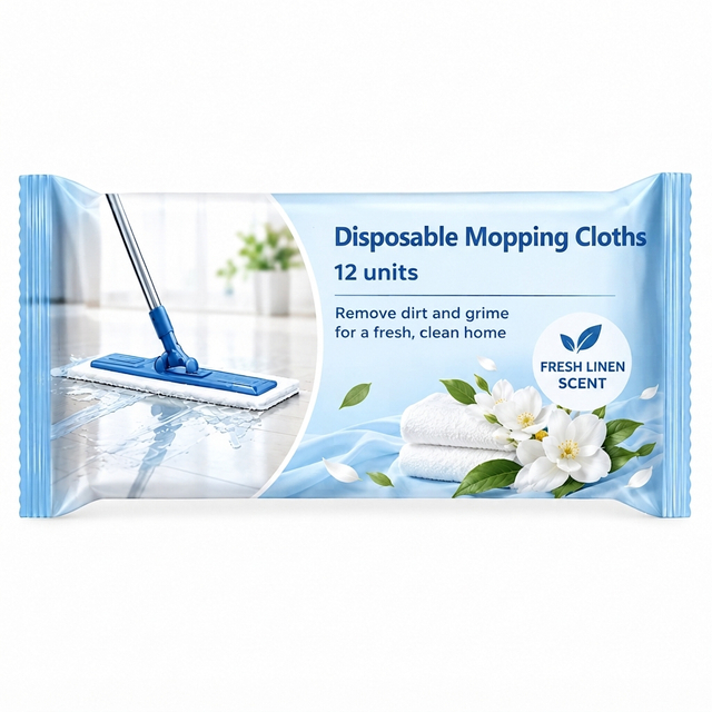 Disaposable Mopping Wipes Fresh Linen Scented Home