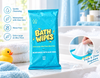 Extra Large Body Cleansing Wipes for Adults, Alcohol‑Free, Hypoallergenic for Shower‑Free Bath