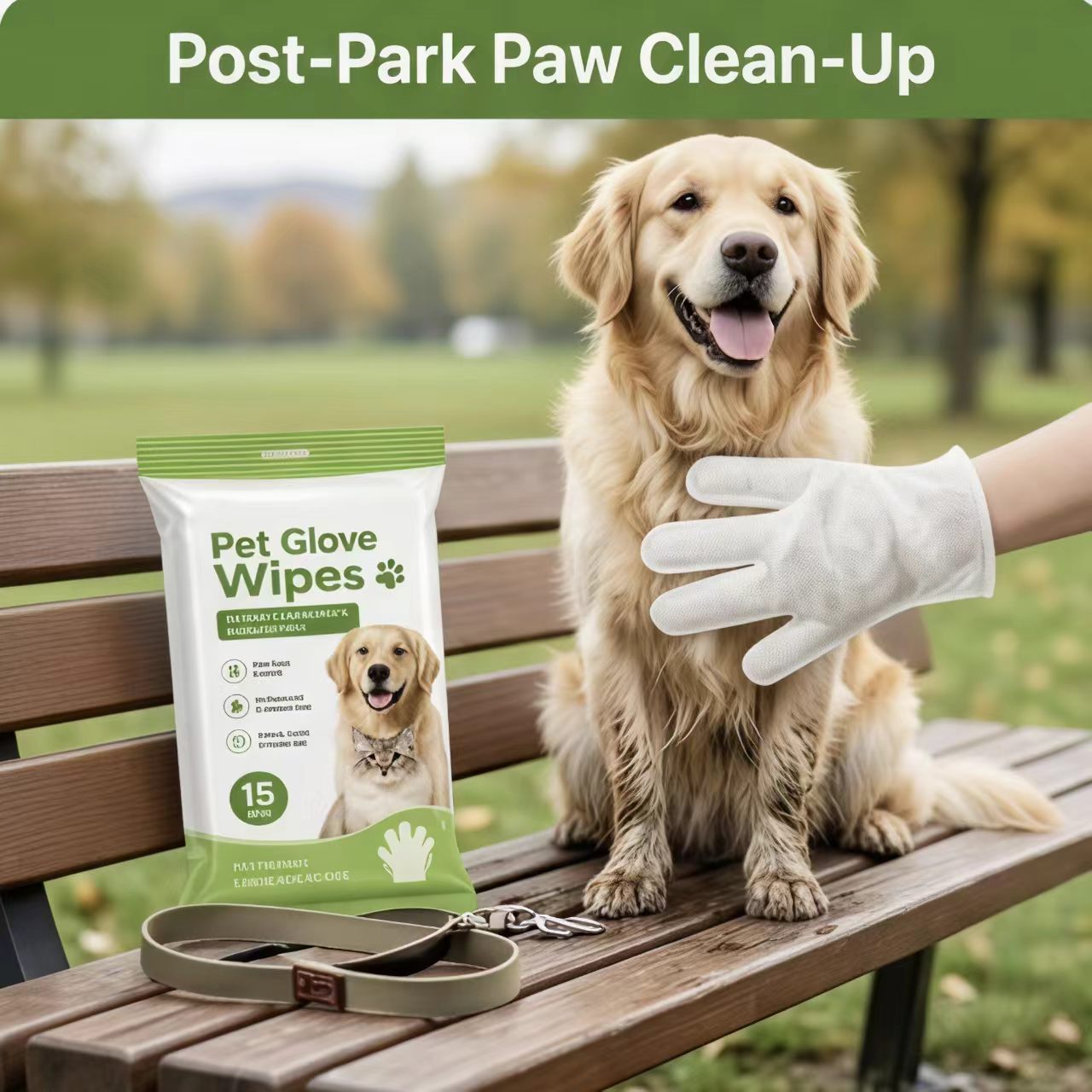 Disposable Pet Glove Wipes for Paws And Fur