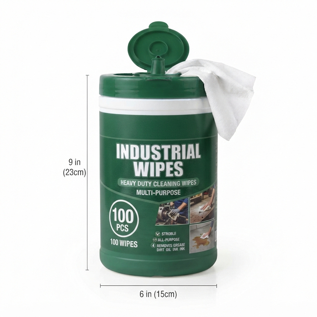 Textured Industrial Wipes for Tough Residue Removal