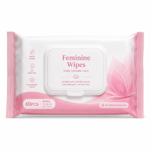 Natural Aloe Vera Hypoallergenic PH-Balanced Feminine Wipes
