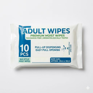 Jumbo Thick Gentle-Cleansing Personal Adult Wipes