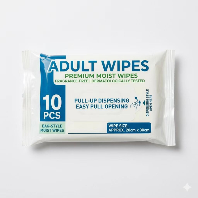 Jumbo Thick Gentle-Cleansing Personal Adult Wipes