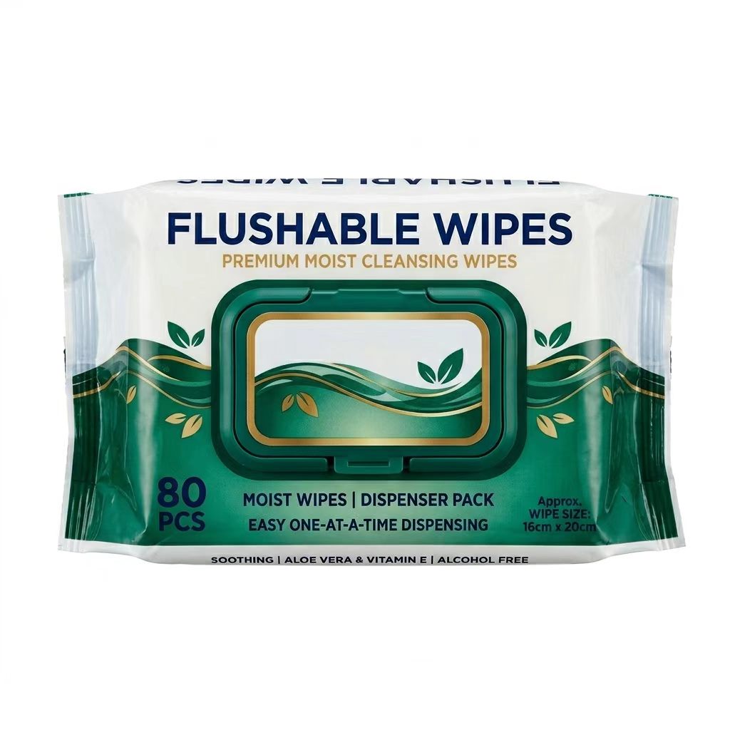 Flushable Plant-Based Daily Refreshing Flushable Wipes