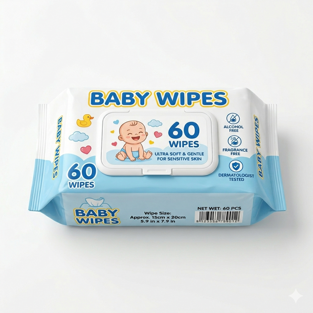 Extra Soft Baby Wipes for Daily Cleaning And Freshness