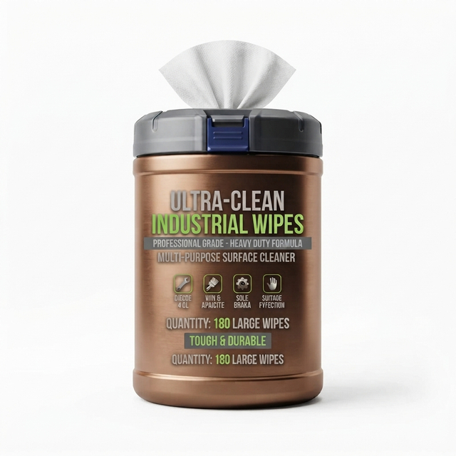 Adhesive Removal Industrial Wipes for Surface Cleanup