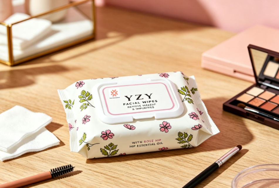 Rose Essential Oil Makeup Remover Wipes 30pcs