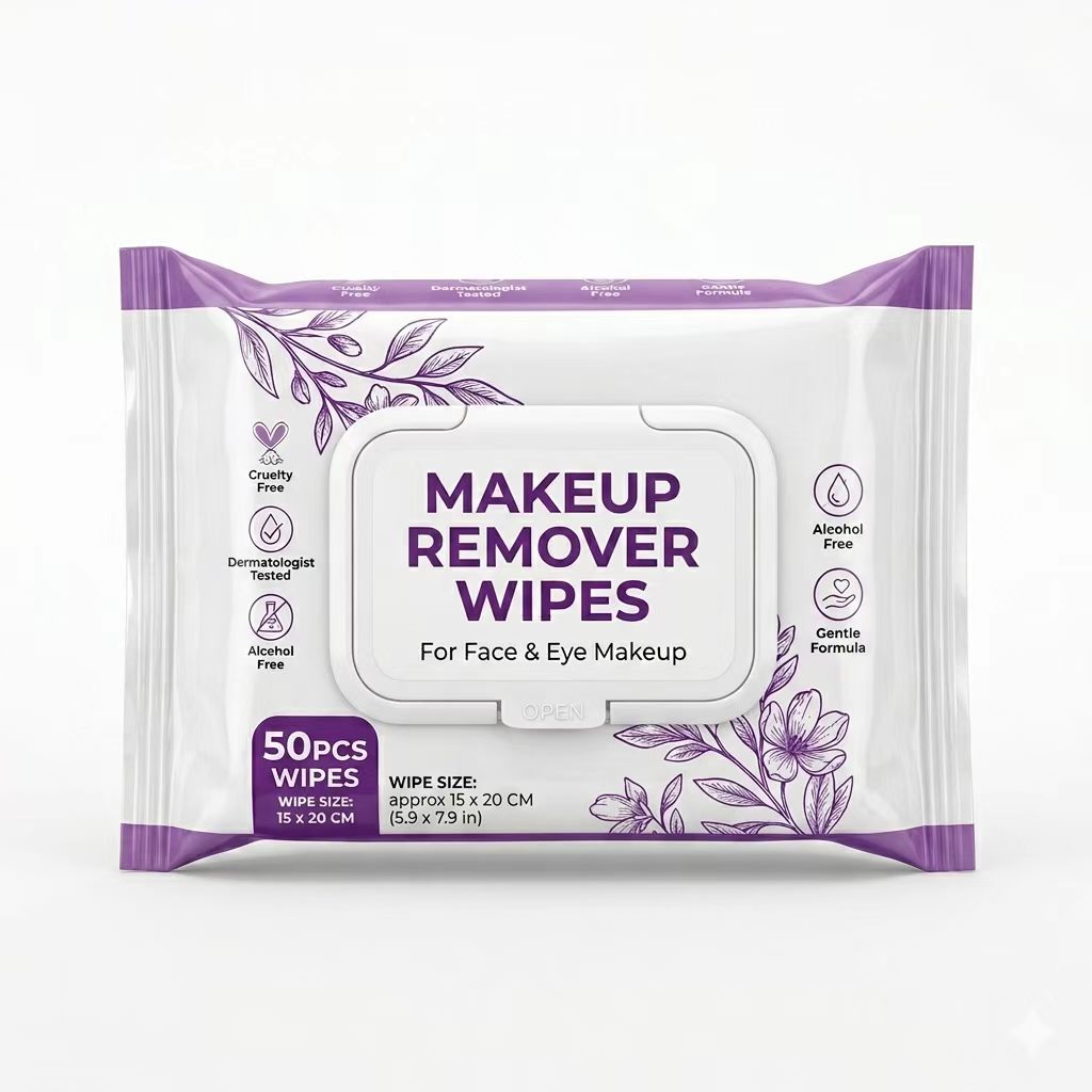  Biodegradable Aloe Hydrating Deep-Cleansing Makeup Remover Wipes